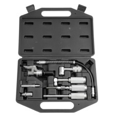 Juego de adaptadores para pistola de engrase premium, 8 piezas.