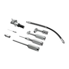 Juego de adaptadores para pistola de engrase premium, 8 piezas.