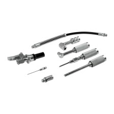 Juego de adaptadores para pistola de engrase premium, 8 piezas.