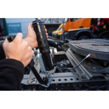 Pistola de grasa de alto rendimiento DUO con pistola y mango de palanca