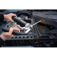 Pistola de grasa de alto rendimiento DUO con pistola y mango de palanca