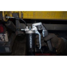 Pistola de grasa de alto rendimiento DUO con pistola y mango de palanca