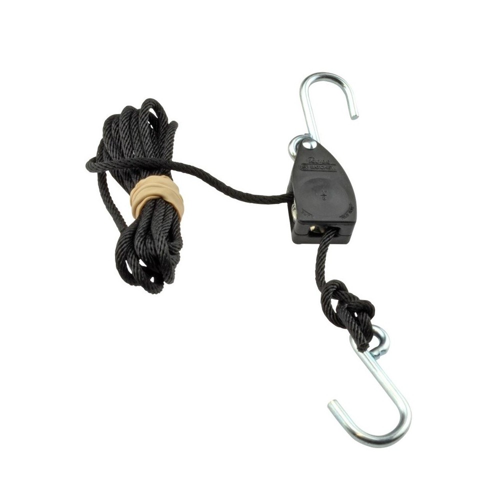 Línea tensora universal con ganchos y trinquete