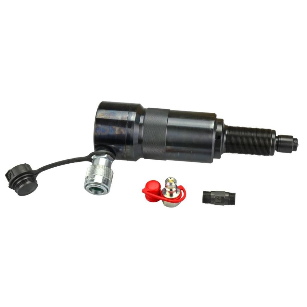 Cilindro hidráulico de husillo de 17 t y 50 mm de carrera, con conexión de boquilla CEJN para, por ejemplo, bombas hidráulicas