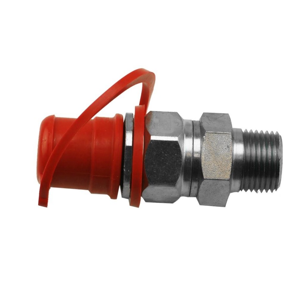 Conector de bayoneta hidráulico CEJN con rosca macho NPT de 3/8' para conectar, por ejemplo, cilindros ENERPAC con bombas WALLM