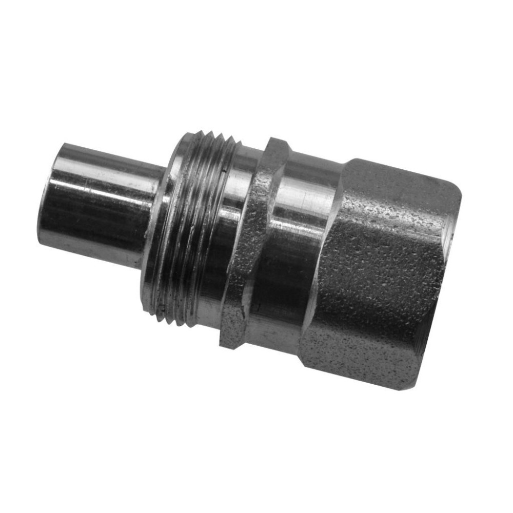 Acoplamiento hidráulico 3/8' NPT lado manguera con pasador 12,5 conexión rosca interna