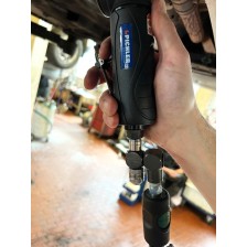 Cubo neumático de doble articulación, con regulador de aire