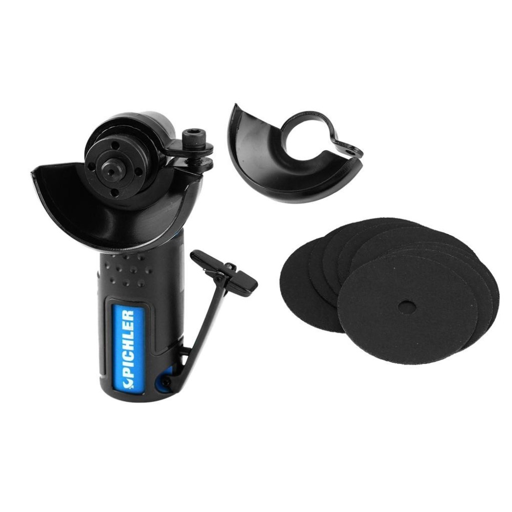 Mini amoladora de corte, incluye 5 discos de corte de 63×1,0×10 mm y 5 discos de corte de 75×1,0×10 mm