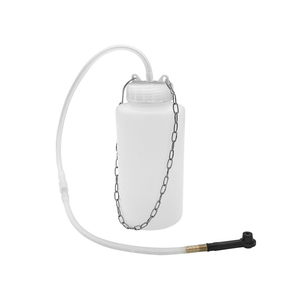 Botella recolectora de 1 litro con válvula antirretorno para líquido de frenos