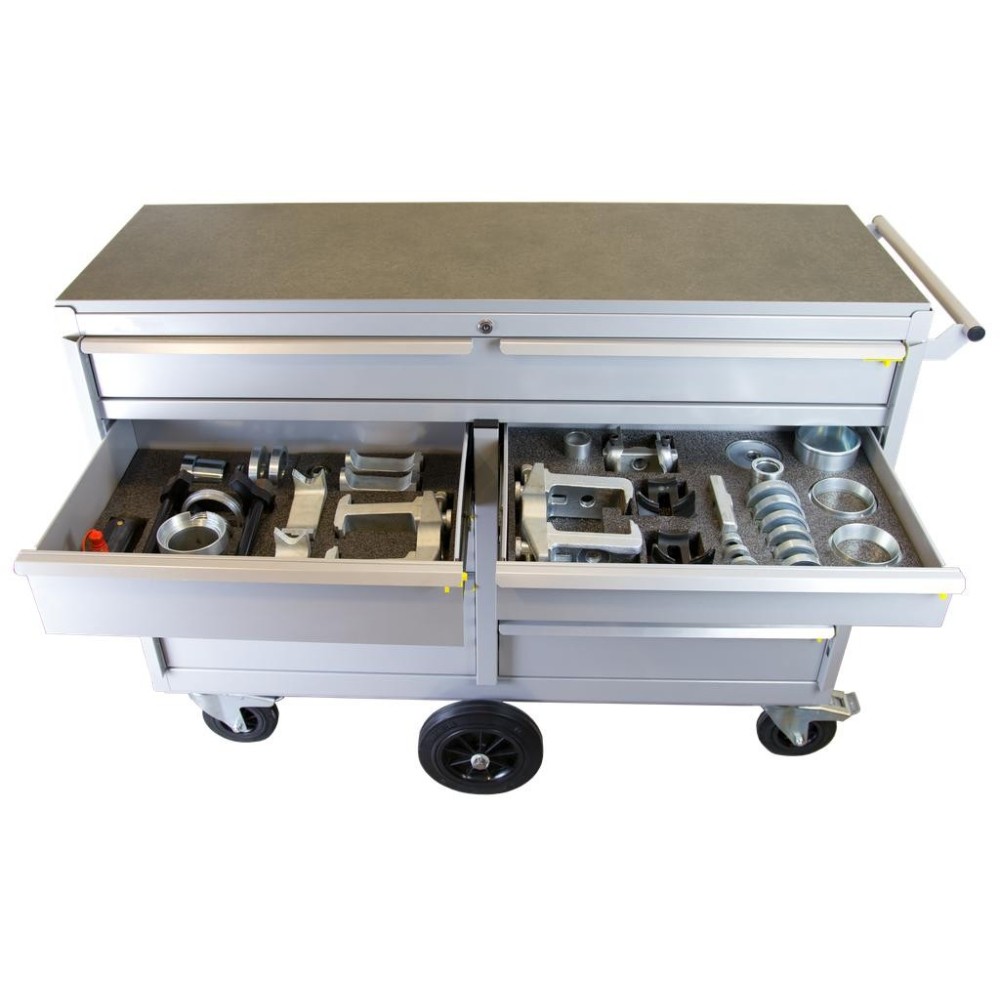 Carro de herramientas WALLMEK con 9 cajones, ¡vacío sin insertos ni herramientas!