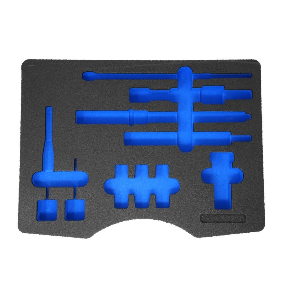 Inserto troquelado para 60382200+60382190 con borde profundo, negro/azul, 2 colores