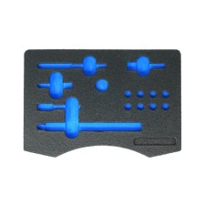 Inserto troquelado, corte profundo, negro/azul, bicolor, para kits de reparación de roscas de bujías incandescentes 60421000