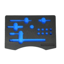 Inserto troquelado, corte profundo, negro/azul, bicolor, para kits de reparación de roscas de bujías incandescentes 60421110