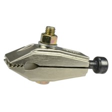 Abrazadera de tracción con mejillas planas para chapas metálicas con perfil plano Cabezal de ranura sobre cuello