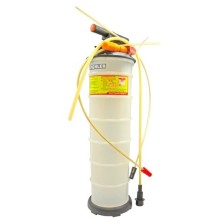 Bomba sifón de vacío neumática y con control manual de 6,5 litros con 3 mangueras de extracción