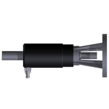 Cilindro hidráulico de 32 toneladas con cabezal de martillo