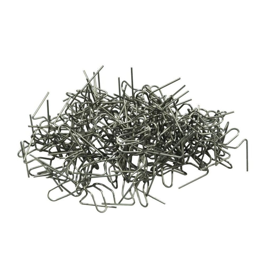 Alambre de soldadura de plástico, paquete de 100, forma de esquina externa de 3 puntos, 0,7 mm