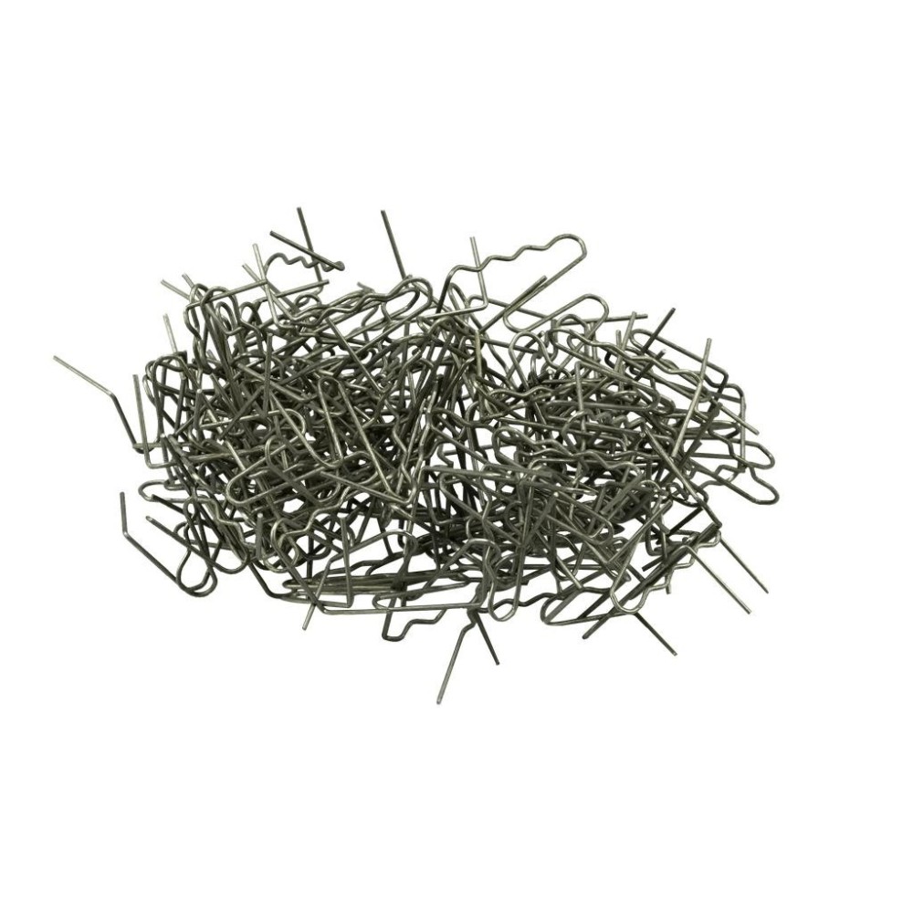 Alambre de soldadura de plástico, paquete de 100, enrollado en forma de W, 0,7 mm, 3 puntas