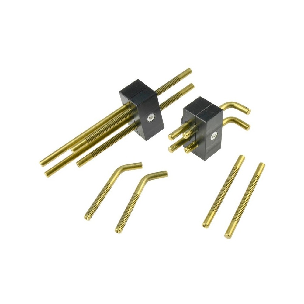 Juego de espaciadores para soldadoras de plástico, incluye par de adaptadores universales.