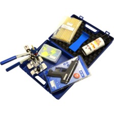 Surtido de ojales Multipads FLEX con pistola de pegamento caliente, barras de pegamento, extractor, spray desmoldante, raspador