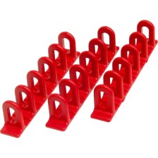 Ojetes Multipads rojos VPE 3 piezas fijación adhesiva plana inferior 6x22x156