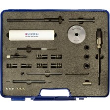 Juego de limpieza de eje de inyector con medidor de profundidad