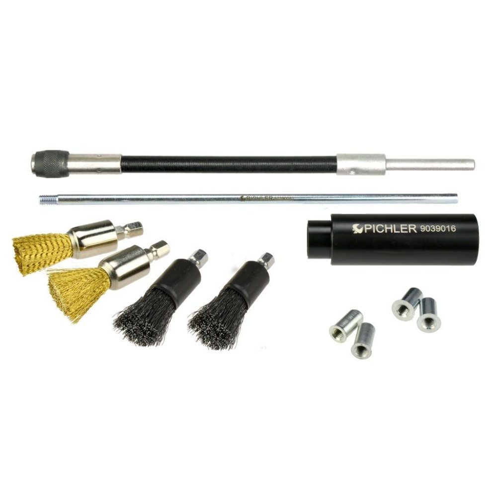 Juego de inicio de cepillos de limpieza con cepillos mixtos de acero y latón