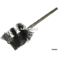 Cepillo interior duro de 26 mm, paquete de 12, para limpieza del eje del inyector