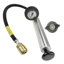 Kit de prueba de presión del sistema de enfriamiento con acoplamiento rápido y manguera fija de 50 cm.