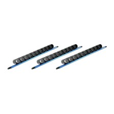 Portaherramientas magnético con 10 fundas de plástico, juego de 3 piezas.
