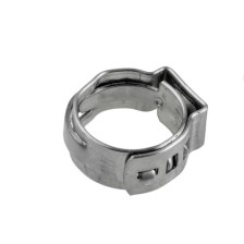 Abrazadera de manguera de acero galvanizado de 10,3-12,8 mm.