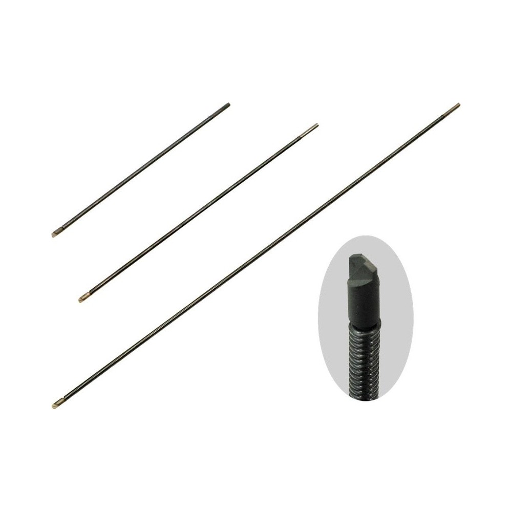 Brocas de limpieza especiales EGR con eje flexible, juego de 3 piezas