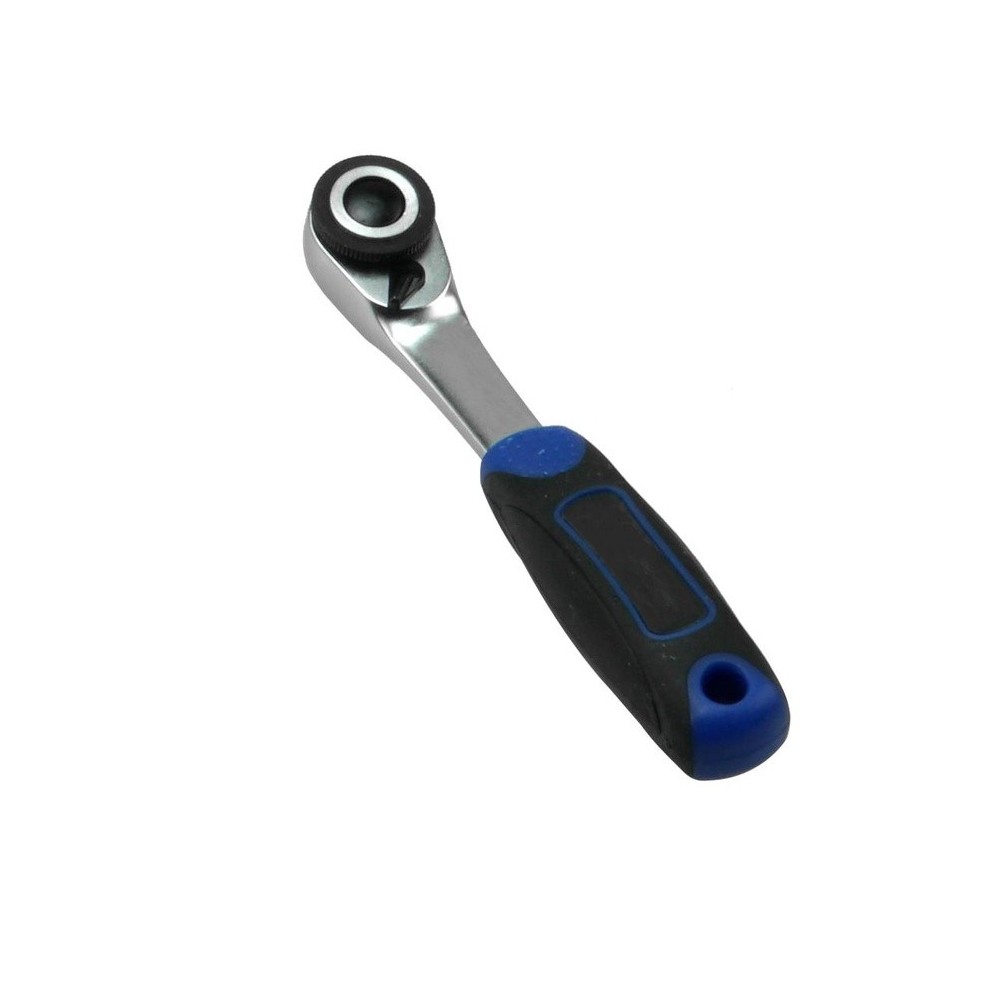 Carraca MINI de 1/4' con cabezal giratorio conmutable