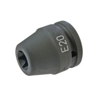 Dado de impacto Torx de perfil E E 20 corto de 3/4'