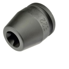 Dado de impacto Torx de perfil E E 22 corto de 3/4'