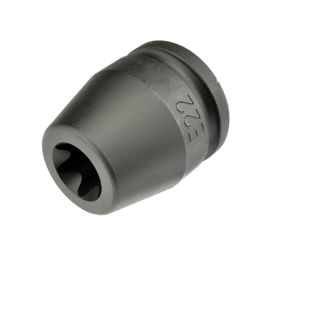 Dado de impacto Torx de perfil E E 22 corto de 3/4'