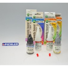 Recambio de adhesivo rápido EASY-GLUE (polvo negro y gris, 2 adhesivos rápidos)