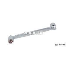 Llave Torx de doble articulación con perfil E E18 x E20