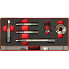 Juego de 5 herramientas de fresado manual. Para el fresado frontal de cigüeñales VAG de 5 cilindros, ACV y AHY.