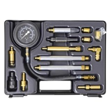 Comprobador de presión de compresión combinado Otto+Diesel KP80/5 con adaptadores en maletín