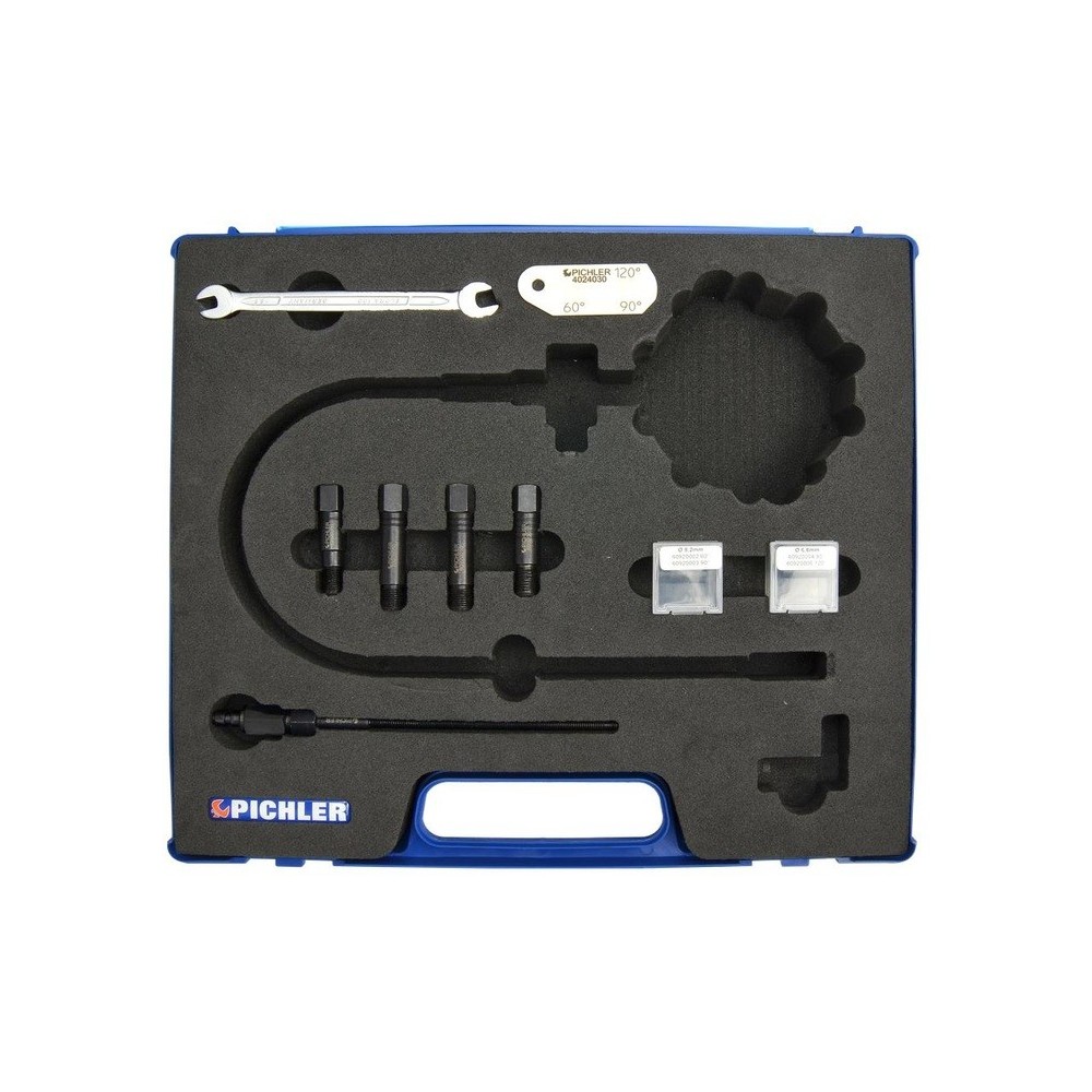 Kit universal de prueba de compresión para motores diésel para M8x1, M9x1, M10x1 y M10x1,25 sin manómetro