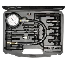 Comprobador de presión de compresión, manómetro diésel 0-70 bar con 9 adaptadores universales