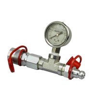 Manómetro hidráulico 0-800 bar - Ø 63m para bomba hidráulica con conector CEJN Wallmek