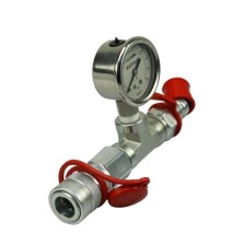 Manómetro hidráulico 0-800 bar - Ø 63m para bomba hidráulica con conector CEJN Wallmek