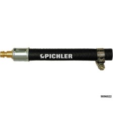 Manguera Ø9 mm x 135 mm con tapón DN5 y abrazadera