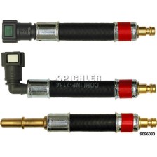 Juego de adaptadores 3 piezas Ø8,00 (rojo) recto, 90° y enchufe