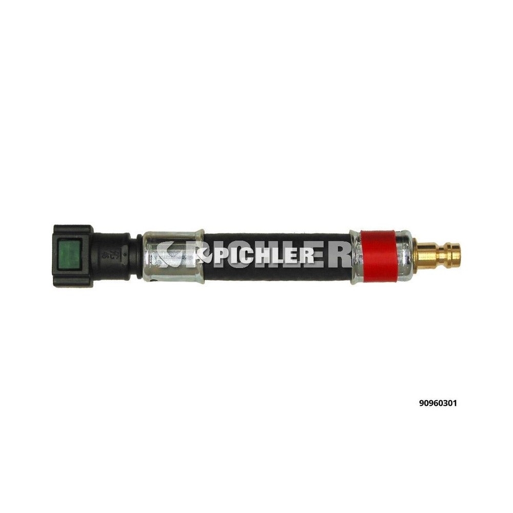 Adaptador recto Ø8.0 (rojo) y tapón DN5