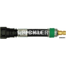 Adaptador recto Ø9,89 (verde) y tapón DN5