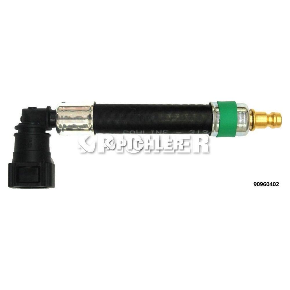 Adaptador 90° Ø9.89 (Verde) y Tapón DN5