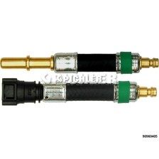 Juego de adaptadores 2 piezas. Ø9.89 (Verde) Recto y Enchufe